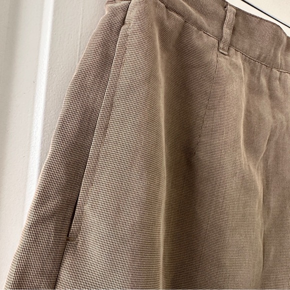 Vintage Exofficio Brown Houndstooth Mini Skort Women’s Size 8 Preppy Academia - Picture 14 of 17